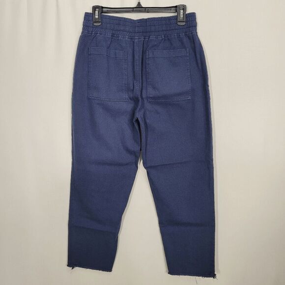 Area Stars Navy Blue Ali Cropped Drawstring Pant Small - Picture 2 of 7